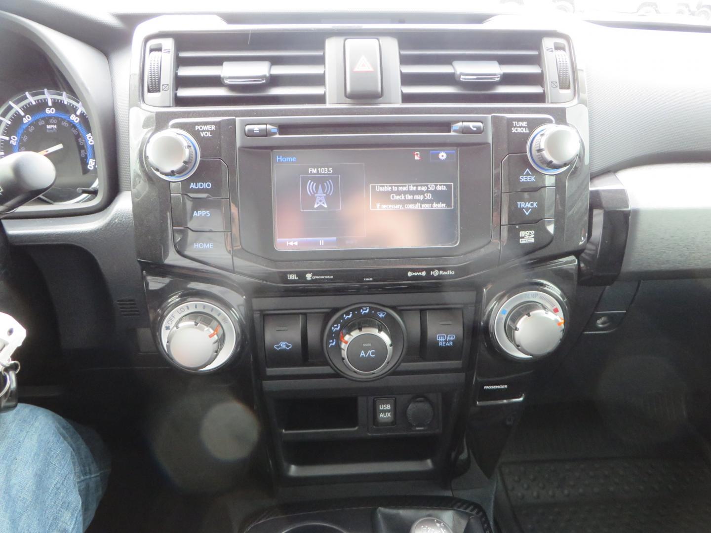 2019 White /BLACK Toyota 4Runner TRD Pro (JTEBU5JR3K5) with an 4.0L V6 engine, 5 -Speed Automatic transmission, located at 2630 Grass Valley Highway, Auburn, CA, 95603, (530) 508-5100, 38.937893, -121.095482 - Features Ironman 4X4 suspension, BFG tires, Rockslider, Roof rack, window tint, and interior Rago Fab Molle storage racks. - Photo#21